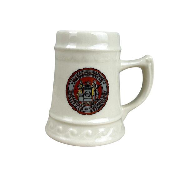 Vintage 50's MIT Massachusetts Balfour 1955 Prom Mini Stein Espresso Shot Glass - Picture 1 of 10